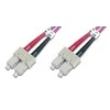DIGITUS LWL Patchkabel SC -> SC 3.00m Multimode Duplex OM4