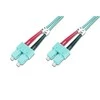 Assmann Electronic „Assmann“ elektroninis DIGITUS šviesolaidinis laidas nuo SC iki SC daugiamodis 50/125 m dvipusis ilgis, 1 m, klasė OM3