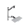 Assmann Electronic DIGITUS monitorius ir klaviatūros tvirtinimas prie sienos iki 27 colių dujų spyruoklinis laikiklis maks. 8KG VESA 75x75mm 100x100mm