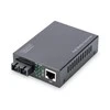 Šakotuvas Digitus Gigabit PoE Singlem.Media RJ45/SC SM PSE šviesolaidinis keitiklis