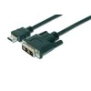 Digitus HDMI adapter cable, type A-DVI(18+1), M/M, 2.0m, Full HD, UL, juodas, DK-330300-020-S