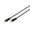 Assmann Electronic „Assmann“ elektroninis ASSMANN jungiamasis kabelis HDMI hibridinis šviesolaidinis „Premium HighSpeed Ethernet“ AOC 4K 60Hz UHD tipas HDMI A/HDMI AM/M 20m