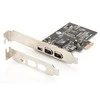 Assmann Electronic DIGITUS IEEE 1394a sąsajos kortelė PCIexpress 3 prievadas 1x int. 2x išorinis Uostai