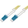 Assmann Electronic DIGITUS LWL patchable LC/LC 09/125um singelmode Duplex be halogenų su protokolu geltona 3m