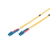 Assmann Electronic DIGITUS LWL patchable LC/LC 09/125um singelmode Duplex be halogenų su protokolu geltona 3m