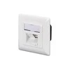DIGITUS CAT 5e modulinis sieninis lizdas, ekranuotas, 2x RJ45, 8P8C, LSA, grynos baltos spalvos, įleidžiamas, DN-9001/B5-N