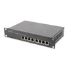 Digitus 10" tinklo rinkinys, 6U spintelė, lentyna, PDU, 8 prievadų jungiklis, CAT 6 pataisų skydelis, Pilkas | Digitus | Tinklo rinkinys | DN-10-SET-1
