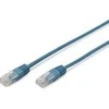 Digitus Patch cord kat.5e UTP, CU, AWG 26/7 0,5m Mėlyna