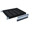 DIGITUS 19" Cabinet shelf, 1U, 500-780mm, color juodas (RAL 9005), DN-97647