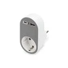 Ednet DIGITUS Universal USB-C Plug-in Charger with USB-A and Integrated Socket, DA-70616