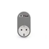 Ednet DIGITUS Universal USB-C Plug-in Charger with USB-A and Integrated Socket, DA-70616