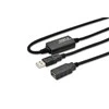 Assmann Electronic DIGITUS USB 2.0 kartotuvo kabelis, 15m USB A vyriškas / A moteriškas