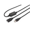 Assmann Electronic DIGITUS USB 2.0 kartotuvo kabelis 10m USB A vyriškas / A moteriškas