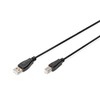 Digitus DB-300102-018-S USB 2.0 kabelis tipas A - B M/M, 1,8 m, juodas