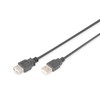 Assmann Electronic ASSMANN USB 2.0 extension cable 3.0m, A M/AF, juodas, AK-300202-030-S