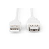 Digitus ASSMANN USB 2.0 extension cable 1.8m, A M/AF, rusvai gelsvas, AK-300202-018-E