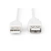 Digitus ASSMANN USB 2.0 extension cable 1.8m, A M/AF, rusvai gelsvas, AK-300202-018-E