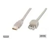 Digitus ASSMANN USB 2.0 extension cable 1.8m, A M/AF, rusvai gelsvas, AK-300202-018-E