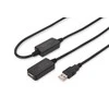 Assmann Electronic DIGITUS kartotuvo laidas USB2 ilgintuvas su stiprintuvu 20m