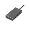 Assmann Electronic DIGITUS USB 3.0 Hub 4 prievadų Įsk. 5V/2A maitinimo šaltinis Aliuminio korpusas