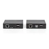 „Assmann Electronic DIGITUS DS-51201“ KVM ilgintuvas, USB, 1 vietinis + 1 nuotolinis, iki 200M CAT5 UTP, raiška 1920x1080, 60Hz