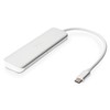 DIGITUS DA-70242-1 DIGITUS HUB 4 prievadų USB 3.0 SuperSpeed su C tipo maitinimo tiekimu aliuminio