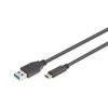 Assmann Electronic ASSMANN USB Type-C jungties kabelis, tipas C iki A M/M 1,0 m Super Speed bl