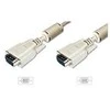 DIGITUS VGA Monitorius connection cable, HD15, M/M, 5.0m, 3Coax/7C, 2xferrite beige, DK-310103-050-E
