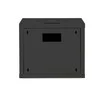 Digitus | Wall Mounting Cabinet | DN-19 09-U-SW | IP protection class: IP20; Front door: Glass door, single opening; Cabinet type: Wall mounting cabinet; Equipment mounting depth min.-max.: 305-370 mm; Load capacity: 100 kg | Juodas