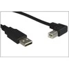 USB kabelis MicroConnect USB-A - USB-B 1 m Juodas (USBB1ANGLED)