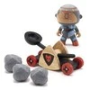 Djeco Arty Toys figūrėlės - Riteriai - Baldy ir jo katapulta ( DJ06731 )