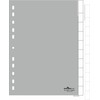 Laikiklis Durable DURABLE Blanko-Register PP blanko Taben 10-teilig grau