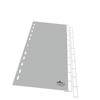 Laikiklis Durable DURABLE Blanko-Register PP blanko Taben 10-teilig grau