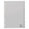 Laikiklis DURABLE Zahlenregister A4 1-12 PP volldeck. grau