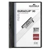 Juodas Durable Duraclip 30 aplankas su spaustuku