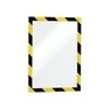 Plakatas Rėmelis dokumentams DURABLE DURAFRAME® SECURITY A4, geltonas/juodas, 2 vnt.