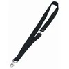 Durable Tekstilinis ženklelių vėrinys / virvelė 20 su apsauginiu atleidimu, juoda, 20 mm, 440 mm, 10 vnt.