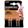 Šarminė baterija DURACELL Plus Power, R3 (AAA), 1.5V, 4vnt. pakuotėje