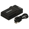 Duracell įkroviklis su USB laidu DRNEL14/EN-EL14