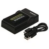 Duracell įkroviklis su USB laidu, skirtas DR9700A/NP-FH50