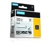 Juostelė DYMO Rhino 12mm x 5.5m, vinilinė, juoda ant balto / S0718600 18444
