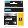 DYMO Rhino Professional, poliesterio juosta, 6 mm, juodas tekstas ant metalinės juostos, 5,5 m 1805441