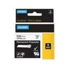 DYMO Rhino Professional, poliesterio juosta, 6 mm, juodas tekstas ant baltos juostos, 5,5 m 1805442