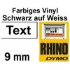 Dymo Vinilinė juostelė RHINO 9MMx5.5M, JUODA/BALTA