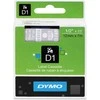 DYMO S0720600 D1 Juostelė 12mm x 7m (skaidri / baltas šifras)
