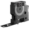 D1, žymėjimo juosta, 19mm, baltas tekstas ant juodo juostos, 7m - 45811 DYMO / S0720910