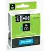 D1, žymėjimo juosta, 19mm, baltas tekstas ant juodo juostos, 7m - 45811 DYMO / S0720910
