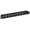 Eaton FlexPDU 8 FR maitinimo paskirstymo įrenginys 1U Juoda 1 AC išvestis(ys / čių)