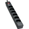 Eaton PS6D viršįtampių ribotuvas 6 AC išvestis(ys / čių) 220 - 250 V Juoda, Balta 1 m