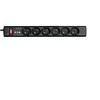 Eaton PS6D viršįtampių ribotuvas 6 AC išvestis(ys / čių) 220 - 250 V Juoda, Balta 1 m